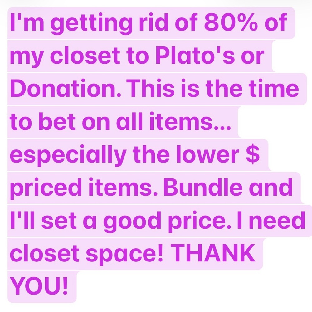 Welcome to my closet!